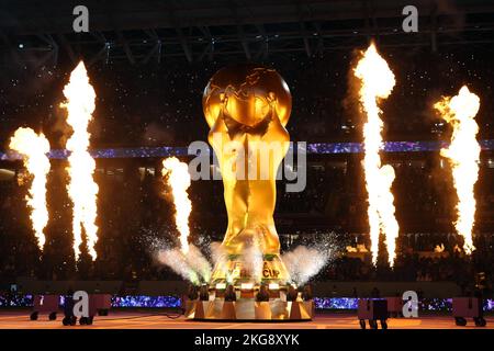 A ceremony to unveil Louis Vuitton's travel case for the 2018 FIFA World Cup  trophy on May 17, 2018 in Paris, France. Photo by Alban  Wyters/ABACAPRESS.COM Stock Photo - Alamy