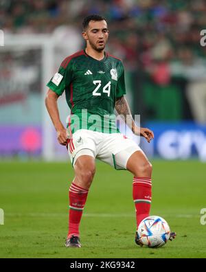 Mexico's Luis Chavez during the FIFA World Cup Group C match at Stadium 974, Rass Abou Aboud. Picture date: Tuesday November 22, 2022. Stock Photo