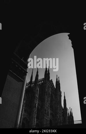 A vertical low angle shot of the Cologne Cathedral in Germany against ...
