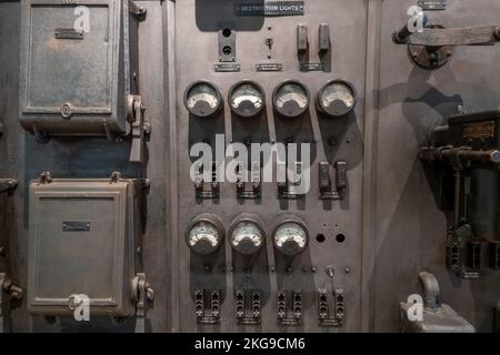 Control Panel at Bawdsey Radar station Stock Photo - Alamy