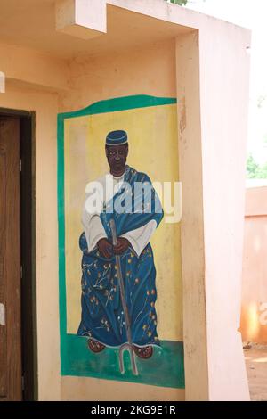 Picture of priest at entrance to python pit, Temple of Pythons, Ouidah ...