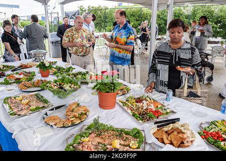 Portsmouth Virginia,Colonial history,NTELOS Pavilion at Harbor Center,centre,scenes from Norah Jones concert,performance,entertainment,show,visitors t Stock Photo