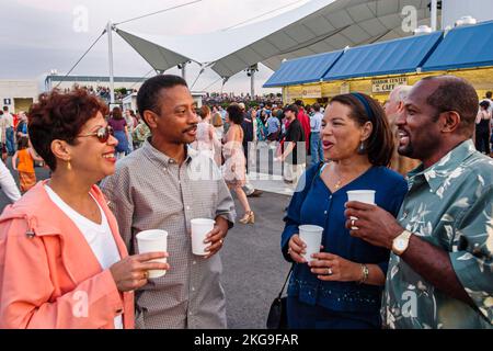 Portsmouth Virginia,Colonial history,NTELOS Pavilion at Harbor Center,centre,scenes from Norah Jones concert,performance,entertainment,show,visitors t Stock Photo