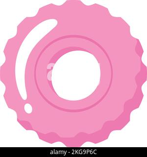 pink gear cog setting Stock Vector