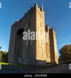 The historical Bunratty Castle at County Clare, Ireland Stock Photo