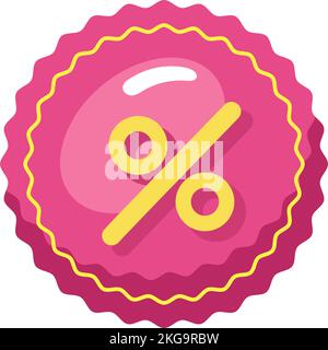 percent symbol in lace Stock Vector