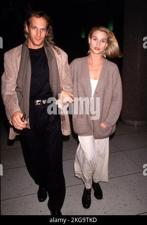 Michael Bolton and Nicollette Sheridan at LAX September 1993 Credit