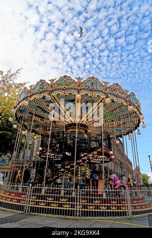 Amusement Park Cardiff Bay Glamorganshire UK Stock Photo - Alamy