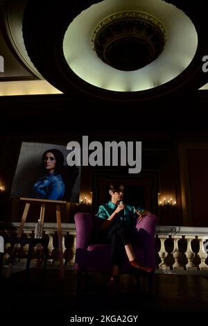 Mexico City, Mexico. 22nd Nov, 2022. Mexican singer Julieta Venegas attends at press conference to announce the launch of her latest album ''˜ Tu Historia' at Metropolitan Theater. on November 22, 2022 in Mexico City, Mexico. (Credit Image: © Carlos Tischler/eyepix via ZUMA Press Wire) Stock Photo