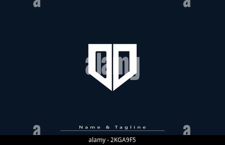 Alphabet letters Initials Monogram logo OO Stock Vector