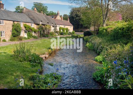 Arlington Row aka Winkle Street, Calbourne, Isle of Wight Stock Photo