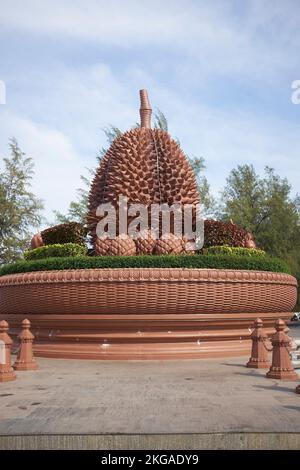 Durian Roundabout Kampot Cambodia Stock Photo