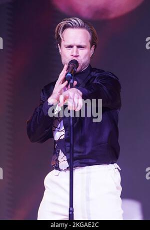 Olly Murs performing at Global's Make Some Noise Night at The Londoner