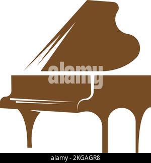 Piano logo icon design illustration Stock Vector Image & Art - Alamy