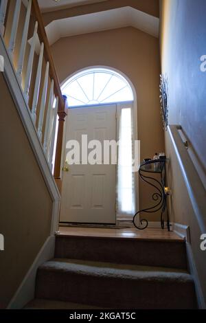 Split level home light coming from window during the day light hours Stock Photo