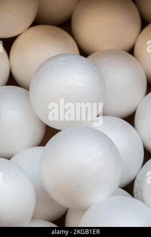 Dozens of styrofoam balls in the view Stock Photo - Alamy