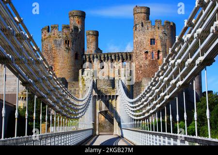 Conwy Castle, Gwynedd, Wales, Großbritannien Stock Photo