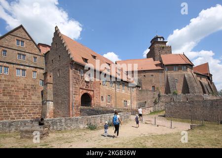 Breuberg Castle in the Odenwald, Hesse, Germany, Europe Stock Photo