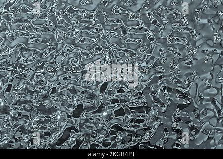 Liquid silver texture pattern abstract background wallpaper Stock Photo