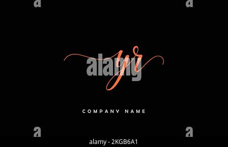 YR, RY Abstract Letters Logo Monogram Stock Vector