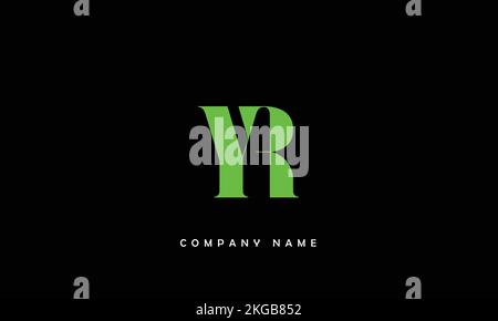 YR, RY Abstract Letters Logo Monogram Stock Vector