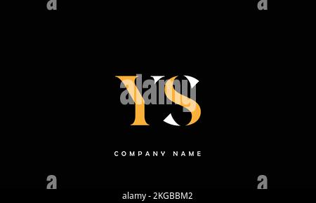 YS, SY Abstract Letters Logo Monogram Stock Vector