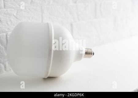 A large light bulb isolated on white background, Led lamp Stock Photo
