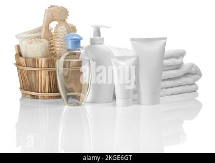 group of objects for bathing Stock Photo