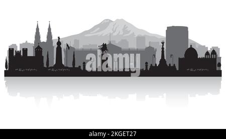 San Salvador city skyline vector silhouette illustration Stock Vector