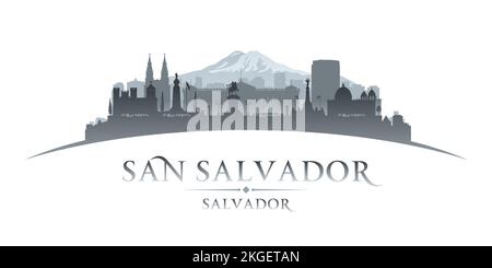 San Salvador city skyline silhouette. Vector illustration Stock Vector