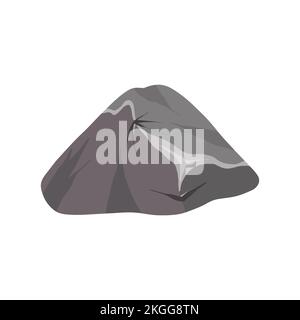 Cartoon stone in white background. illustration Stock Vector Image ...