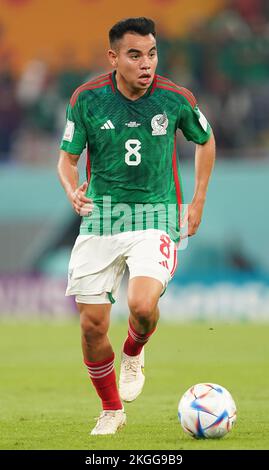 Mexico National Team Qatar World Cup 2022-23 Carlos Rodríguez #8 Away -  Praise To Heaven