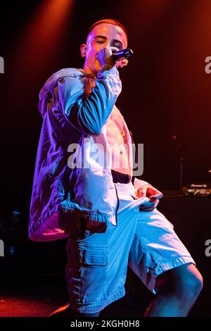 Copenhagen, Denmark. 22nd Nov, 2022. The British rapper ArrDee performs a live concert at Pumpehuset in Copenhagen. (Photo Credit: Gonzales Photo/Alamy Live News Stock Photo