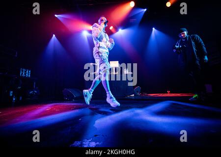 Copenhagen, Denmark. 22nd Nov, 2022. The British rapper ArrDee performs a live concert at Pumpehuset in Copenhagen. (Photo Credit: Gonzales Photo/Alamy Live News Stock Photo