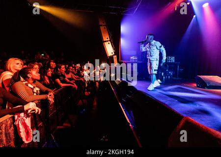 Copenhagen, Denmark. 22nd Nov, 2022. The British rapper ArrDee performs a live concert at Pumpehuset in Copenhagen. (Photo Credit: Gonzales Photo/Alamy Live News Stock Photo