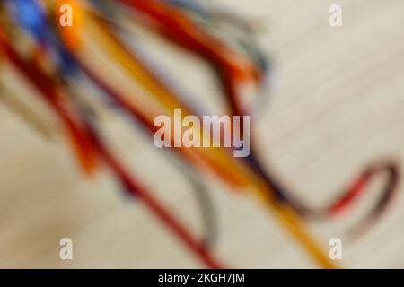 defocused colored ribbons - revelry of kings background - folia de reis ...