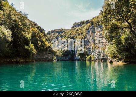 Verdon canyon in France, beautiful natural landscape. Stock Photo