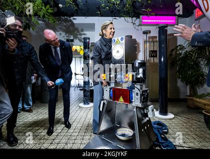 Laren, Netherlands. 23rd Nov, 2022. LAREN - Queen Maxima during her ...