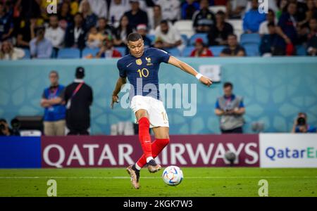 Doha, Qatar. 22nd Nov, 2022.  Kylian Mbappe (FRA) France - Australia World Cup 2022 in Qatar 22.11.2022 Credit: Moritz Müller  Copyright (nur für jour Stock Photo