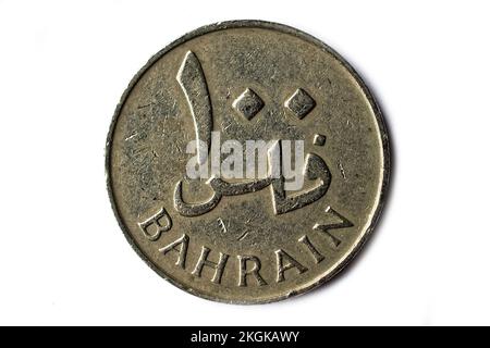 Photo coins Bahrain, 1970,100 fils, Stock Photo