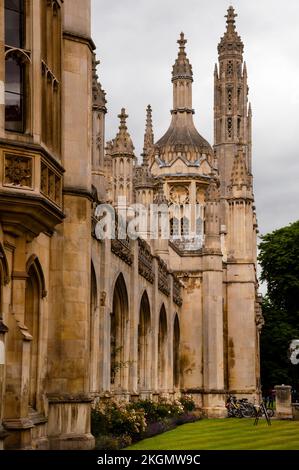 Gothic spires of King's College, Cambridge University, Cambridge, England. Stock Photo