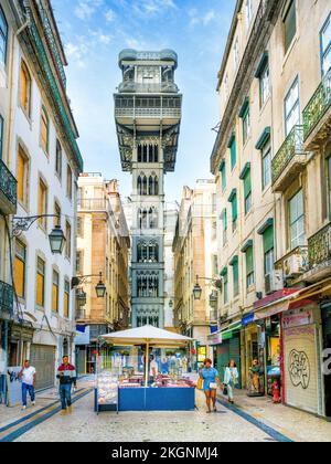 Elevador de Santa Justa,Baixa, historic center   Lisbon, Portugal ,Europe Stock Photo