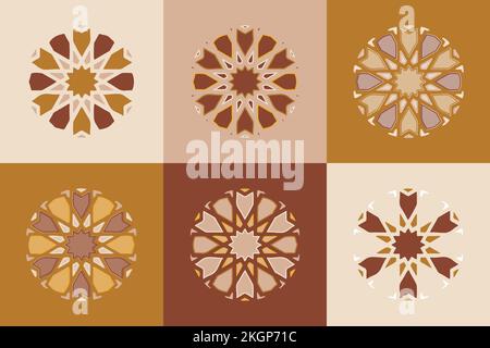 Seamless Moroccan pattern. Traditional Islamic Arabic Background. The decoration of the mosque. Ethnic islamic pattern. Seamless vector geometric back Stock Vector