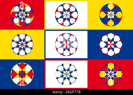 Seamless Moroccan pattern. Traditional Islamic Arabic Background. The decoration of the mosque. Ethnic islamic pattern. Seamless vector geometric back Stock Vector