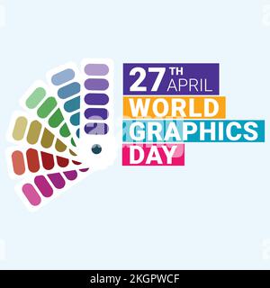 Text Effect with multi-colour shade for a card, poster vector design. Multi-colour design, Standard illustration for the special day For Graphics with Stock Vector