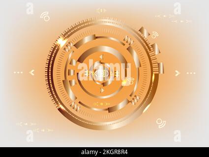 Merry Christmas network signal communication technology machine abstract background web pattern banner backdrop vector illustration Stock Vector