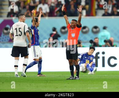 Referee Ivan Arcides Barton Cisneros during the FIFA World Cup