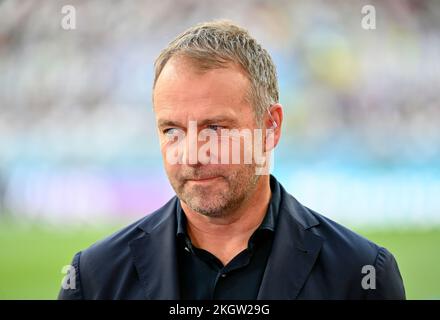 Doha, Qatar, November 23rd, 2022, coach/Bundescoach Hans-Dieter 'Hansi' FLICK (GER) Germany (GER) - Japan (JPN) group phase group E on November 23rd, 2022, Khalifa International Stadium. Soccer World Cup 2022 in Qatar from 20.11. - 18.12.2022 Stock Photo