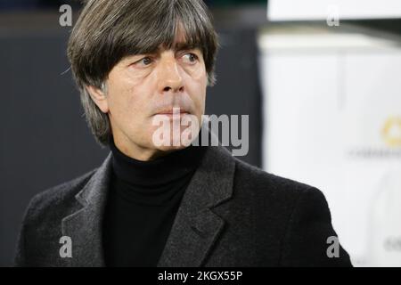 Germany national team head coach Joachim Loew during a press conference ...