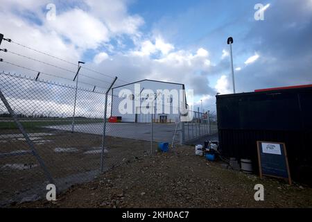 Newquay Cornwall UK 11 22 2022 RAF St Mawgan Spaceport Virgin Orbit LauncherOne Stock Photo